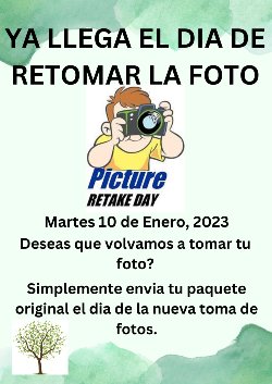 Picture Retake Poster Spanish